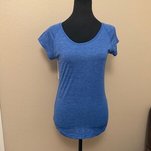 Zella Vibrant Blue Short Sleeve Workout Tennis Pickleball Top Size XS